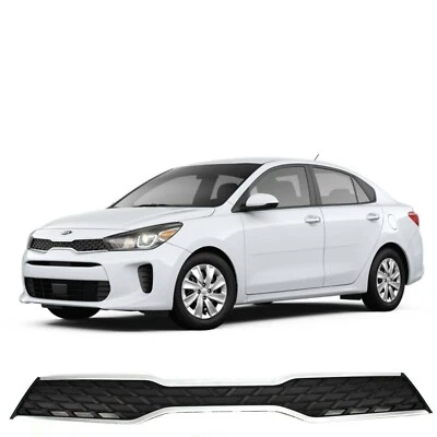PARAGOLPES DELANTERO MALLA CROMADA REJILLA RADIADOR PARRILLA PARA KIA RIO SEDÁN 2018 2019 2020 Foto 1 de 2