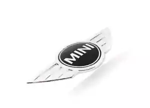 NEW GENUINE MINI R56 R57 F55 F56 F57 CHROME FRONT BONNET BADGE 51142754973 - Picture 1 of 3