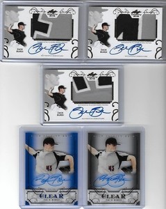 2016 Leaf Trinity ZACK BURDI Clear Blue RC Auto 12/25 White Sox #26 Overall Pick