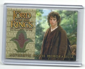 2002 LOTR El Señor de los Anillos FOTR Fellowship Chaqueta de Viaje de Frodo Tarjeta de Disfraz - Imagen 1 de 2