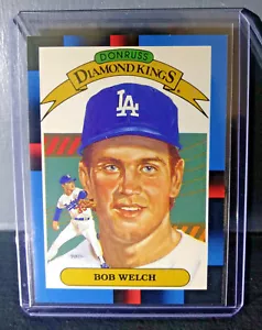 Tarjeta de béisbol Bob Welch Donruss Diamond Kings #24 1988 - Imagen 1 de 2