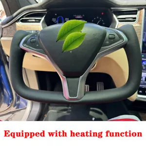 Yoke Steering Wheel with Heated Leather for Tesla Model X/S 2014-2023 - Picture 1 of 10