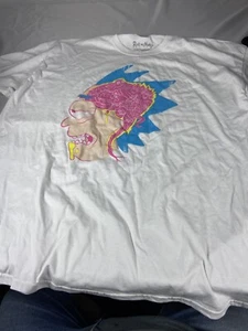 Loot Crate Exclusive Mens Size 3X Large White Rick and Morty 100% Cotton T-shirt - Picture 1 of 6