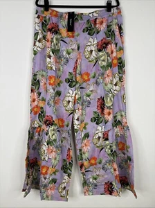 Tolani Collection Regular Printed Palazzo Pants With Half Tier Size L Floral New - Picture 1 of 14