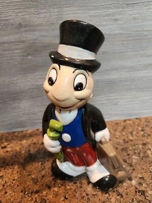 Ceramic Jiminy Cricket Figurine from Pinocchio Disney Character 9" Tall - Image 1 of 4