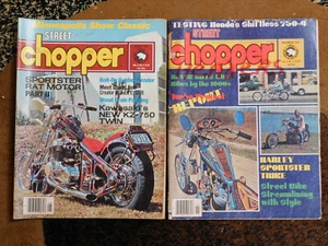 2 Street Chopper Motorrad Zeitschriften 1976 sehr sammelbar Old School - Bild 1 von 2