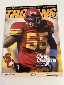 USC Trojans 1998 Game Day Program Chris Claiborne 11/28 Notre Dame Football - Picture 1 of 5