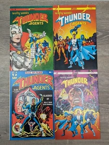 Lot Of 4 Wally Wood's Thunder Agents Comic Books Deluxe Comics & JC Productions - Picture 1 of 4