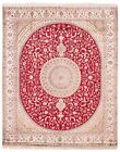 Traditional Hand-Knotted Bordered Carpet 7'11