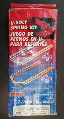 Kit de parafuso em U redondo Ride Effex para montagem de molas de folha 1/2" x 3 1/8" x 6-1/2" novo na caixa - Imagem 1 de 2