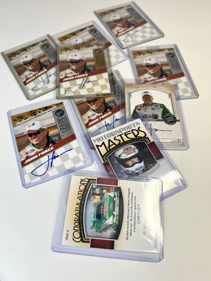 John Force PRESS PASS Legends AUTO Motorsports auto  2011 2010 YOU PICK! MT! - Image 1 of 1