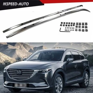 2Pcs Fits for MAZDA CX-9 CX9 2017-2022 2023 Roof Rails Roof Rack Side Rail Bars - Picture 1 of 11