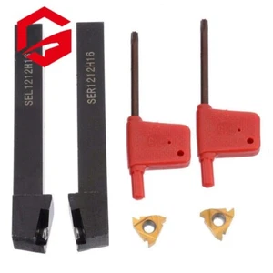 1/2" SEL1212H16+SER1212H16 CNC External Threading Turning Tool Holder+16ER/16IR - Picture 1 of 4