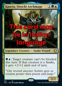 MTG KASETO, OROCHI ARCHMAGE EXC - ARCIMAGO OROCHI - C21 - MAGIC - Bild 1 von 1