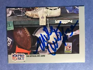 SIGNED MIKE CURTIS 1990 PRO SET SUPER BOWL SUPERMEN AUTOGRAPHED CARD - SB V - Picture 1 of 3