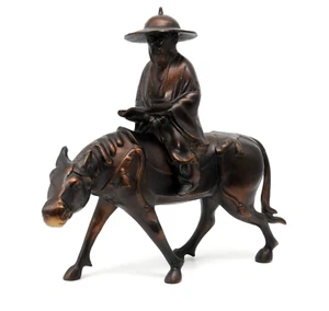 Japan Mid Century Metall Kunst Figur schwer Kaltguss Bronze - Bild 1 von 12
