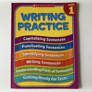Scholastic Grade 1 Writing Practice Workbook, 48 Pages, Used - Picture 1 of 3