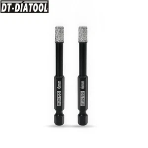 2pcs Diamond Drill Bits Granite Marble Masonry Hole Saw 6mm-14mm with Hex Shank - Picture 1 of 13