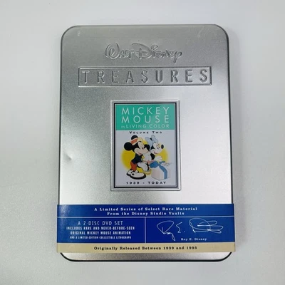 Walt Disney Treasures Mickey Mouse In Vol 2 Living Color 2002 DVD Metal Case - Image 1 of 4