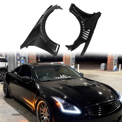 Para-choque dianteiro de carbono estilo V3 cupê 4 portas Infiniti G37(08-13) - Imagem 1 de 4