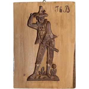 Molde de pan de jengibre para galletas talladas SPRINGERLE de colección Suiza hombre holandés con herramienta JB - Imagen 1 de 6