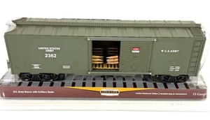 Menards 279-7848 U.S. Army Boxcar with Ammo Load - O Gauge - New - Picture 1 of 6