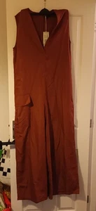 Womens "COS" jumpsuit - BROWN - size EU 40 @ UK 12 - NWT - Picture 1 of 6