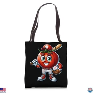 Lustige Tomaten Baseball Spieler Grafik Tragetasche-perfekt für Sportfans! - Bild 1 von 4