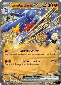 x1 Cynthia's Garchomp ex - 104/182 - Double Rare Pokemon SV10 Destined Rivals M/ - Picture 1 of 1