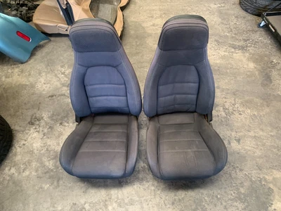 Mazda Miata 1990-1993 OEM Asientos de tela negros Altavoz Conjunto de pasajeros *LEER* Foto 1 de 4