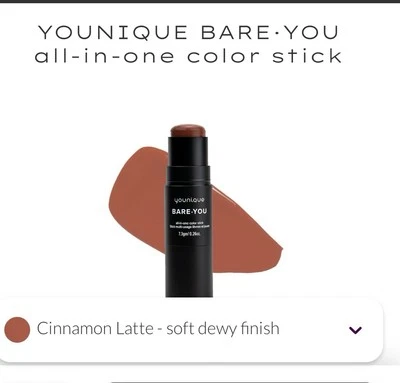 YOUNIQUE BARE.YOU All-in-one Colour Stick - Cinnamon Latte  - RRP £29 - Image 1 of 3