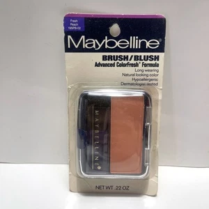 MAYBELLINE NIB VTG Advanced ColorFresh Blush in Fresh Peach Palette & Brush - Picture 1 of 7