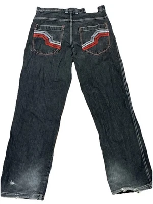 DTEK Premium Jeans Company Men's Denim jeans 34x34 embroidered pockets Y2K Baggy - Image 1 of 4