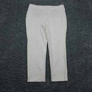 Pantalones Talbots Mujer 16 Blanco Chatham Tobillo Cremallera Lateral 36x27* - Imagen 1 de 18