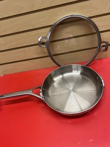 Calphalon Premier 1390 Stainless Steel 10 in/25.4cm Sauté Pan & Lid Display @ - Picture 1 of 5