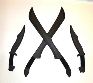 Polypropylene Training Sword Scimitar Practice Binakuko Flow Knives Pair Kali - Picture 1 of 3