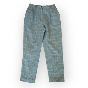 Vintage Pendleton Damenhose Größe 10 Glen Plaid Wollhose schwarz Academia USA Mad - Bild 1 von 15