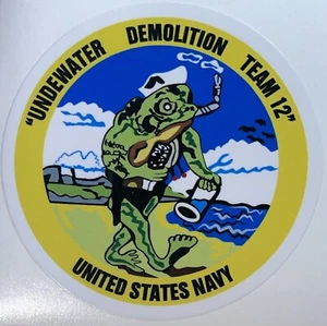 USN Underwater Demolition Team 12 Pegatina Impermeable D457 - Imagen 1 de 1