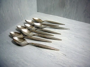 8 Oneida Community VENETIA Stainless Brushed EC Small Teaspoons 6" - Picture 1 of 2