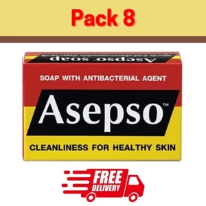 Asepso Original Stabseife antibakteriell bei stacheliger Hitze & Hautinfektionen 80g x8 - Bild 1 von 5