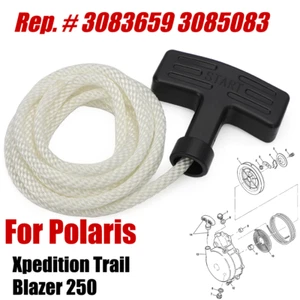 Cuerda de arranque + mango para arrancador retroceso Trailblazer Polaris Xplorer Sportsman + - Imagen 1 de 11