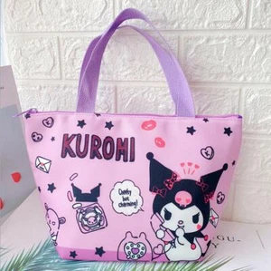 Bolso de mano aislado para niñas Kuromi estuche de picnic púrpura - Imagen 1 de 5