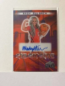 2024 Leaf Metal Women Of Sport She Got Game Auto Orange Prism Mady Aulbach 2/4 - Picture 1 of 2