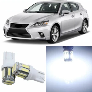 Paquete de 10 luces LED interiores blancas súper brillantes para Lexus CT200h 2011-2017 - Imagen 1 de 10