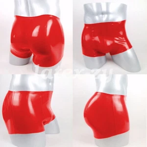 100% Latex Rubber Sexy Shorts Boxer Tight Hip Shorts Masquerade Cosplay Party - Bild 1 von 2