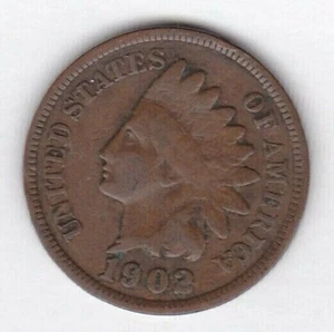 CENTAVO CABEZA INDIA 1902 en buen estado:~ POR FAVOR VEA EL ESCANEO stk XY2 - Imagen 1 de 5