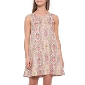 Rachel Zoe Multicolor Aztec Print Sleeveless Linen Dress, Size XL, $55 - Picture 1 of 13