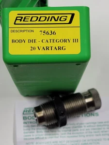 75636 REDDING BODY SIZING DIE - 20 VARTARG - NEW IN BOX - FREE SHIPPING - Picture 1 of 1