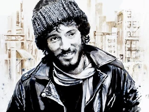 Bruce Springsteen TT Art-Iconic Movie Scenes with 6"x8" mounted prints-A4 framed - Picture 1 of 5