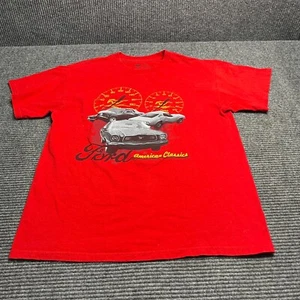 Ford Mens T Shirt Large Red Graphic Mustang American Classic Cotton Top - Picture 1 of 5